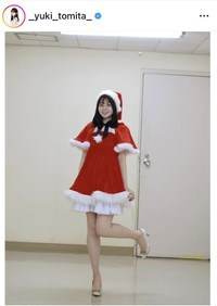 冨田有紀アナウンサーのインスタグラム＠_yuki_tomita_より