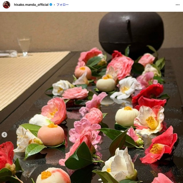 萬田久子さん「佐保姫　春爛漫」（本人のインスタグラム、2026年3月25日の投稿から）