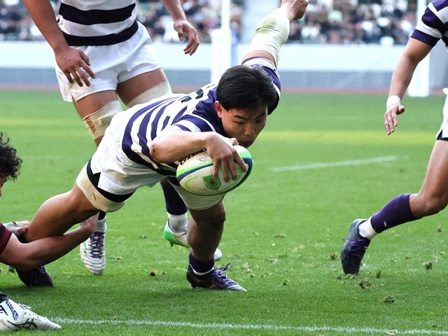 ラグビー - 明治大・最上太尊 早明戦の流れを決める2トライ 王者を