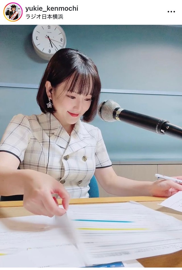 剣持幸恵アナのインスタグラム＠yukie_kenmochiより