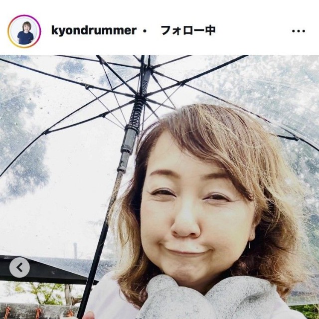 富田京子のインスタグラム＠kyondrummerより
