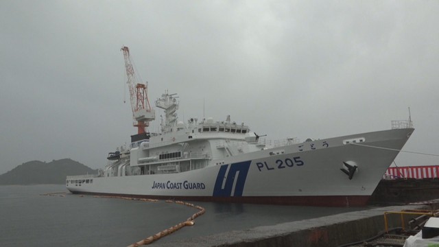 海上保安庁の大型巡視船「ごとう」の引渡式　尖閣諸島での領海警備などに当たる　岡山・玉野市