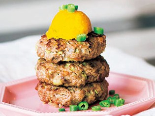 いちかわあやこさんの手作りごはん③　ハンバーグタワー