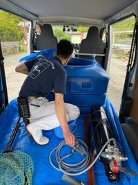 漁師から捕獲の連絡があり、急いで向かったそうだ（滋賀県立琵琶湖博物館Twitterより）