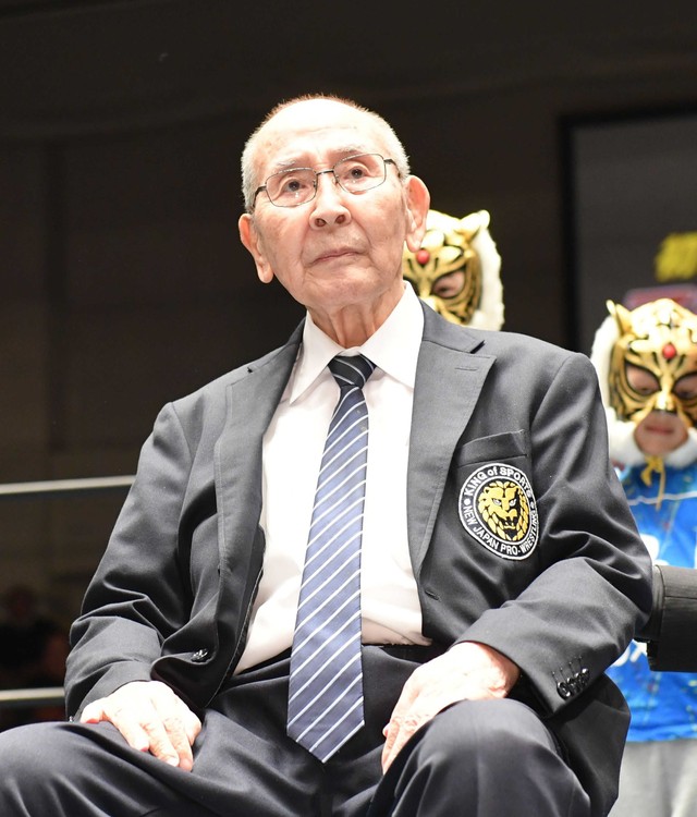 昨年９月26日、会長として「ストロングスタイルプロレス」後楽園ホール大会のリングに上がった新間寿さん