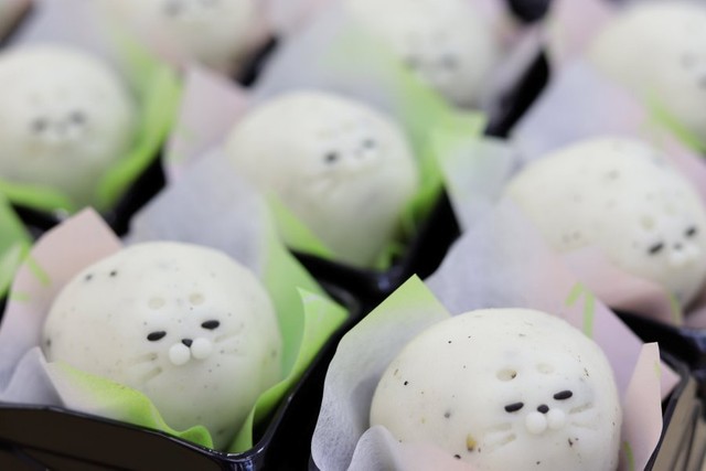 胡麻アザラシ。南極和菓子の中にも一つ入っているそうです。 ※三宅さん提供