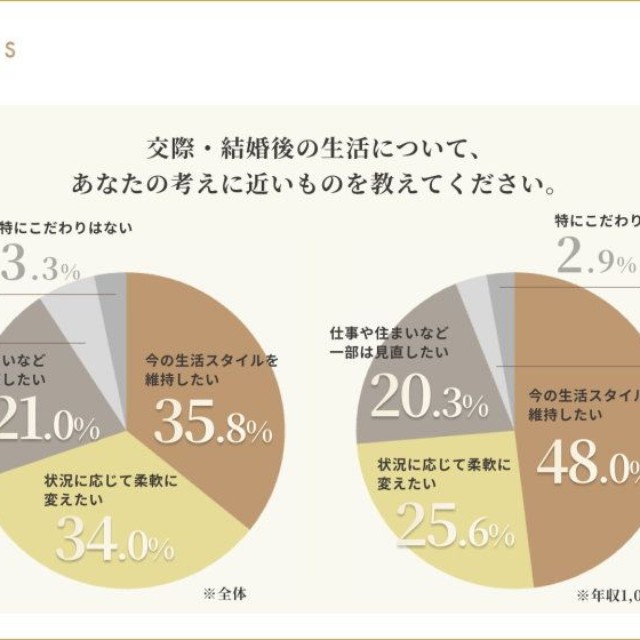 交際・結婚後の生活について（提供画像）