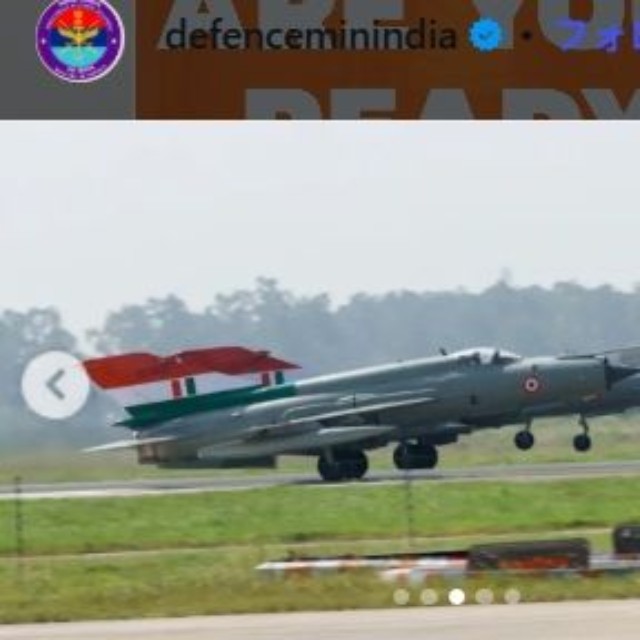 MiG-21＝インド空軍のインスタグラム＠defenceminindiaより