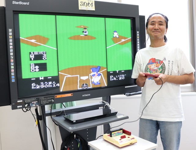 「ファミスタ全国大会」を企画する琵琶さん（京都市上京区・同志社大）