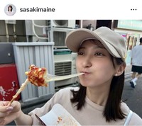 佐々木舞音アナウンサーのインスタグラム＠sasakimaineより