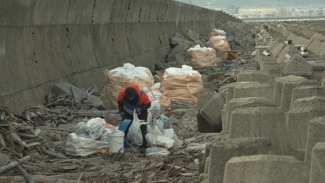 三豊干拓海岸　観音寺市大野原町花稲