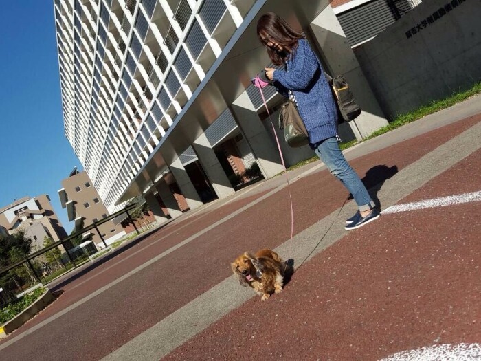 放射線治療のため大学病院へ。この治療を受けている時間だけが、最初で最後、山中さんの手から離れ、目の届かないところにいた（山中さん提供）