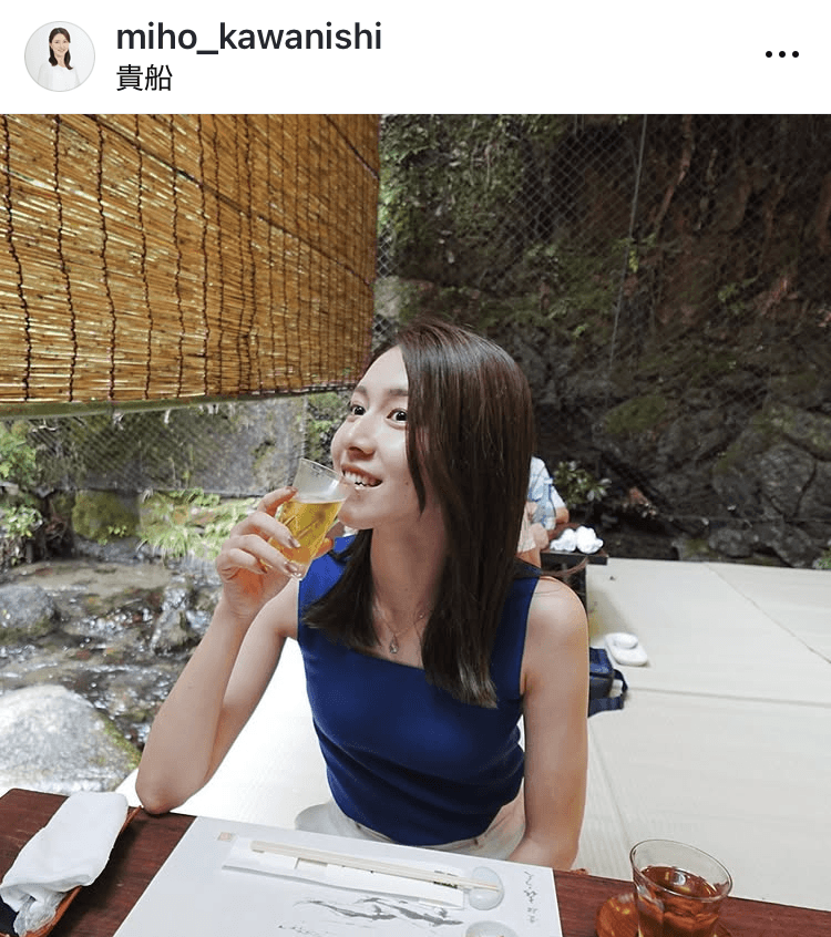 河西美帆アナウンサーのインスタグラム＠miho_kawanishiより
