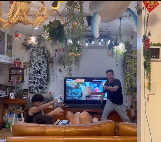 仲良し家族！始まったのは、じゃんけん大会！？（提供：＠h_i_r_o_k_o4152さん）
