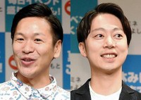 「はんにゃ.」の川島章良（左）と金田哲