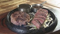 オリーブ牛の肉バーグ 黒毛オリーブ牛ももステーキ コンボ（2650円）