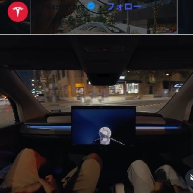 テスラのインスタグラム＠teslamotorsより