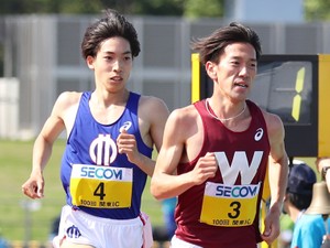 関東インカレ男子5000mギャラリー　最後までもつれる勝負、強さ見せた上位選手