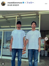 野村政孝氏のインスタグラム@masatakanomuraより　弟・野村祐希