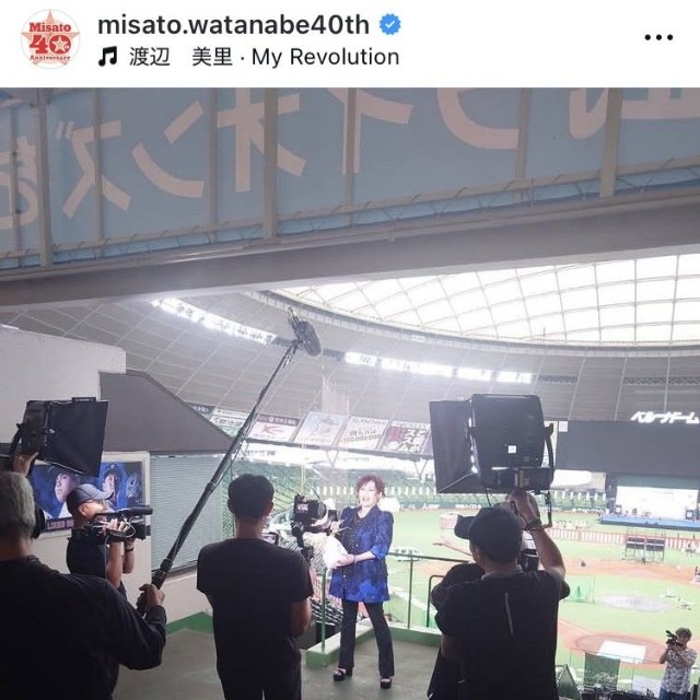 渡辺美里インスタグラム＠misato.watanabe40thより