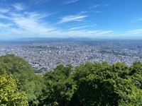 藻岩山・山頂からの景色／出典：YAMAP・エナさんの活動日起（https://yamap.com/activities/12399244）より