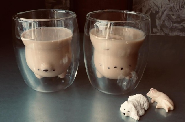 犬猫型のカップがかわいい、いぬねこオーレ