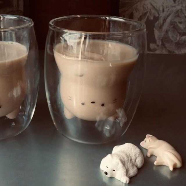 犬猫型のカップがかわいい、いぬねこオーレ