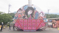 青森から香川県琴平町に届いた巨大な「ねぷた」
