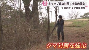 今シーズンのクマの傾向は　対策を強化するキャンプ場も