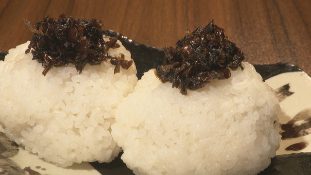 お米のツヤ子さん／葉わさびのおむすび