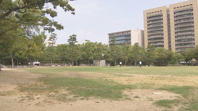 整備工事に入る高松市中央公園