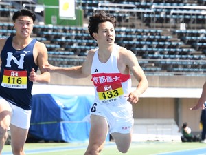 京産大・壹岐元太が男子200mV、姉のいちこ・あいこに「ちょっとだけ追いつけた」