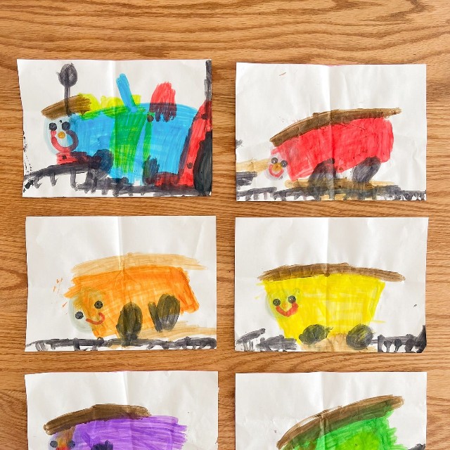 長男くんが7歳の頃に描いた絵（提供：YOUさん）