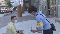 岡山市の新人職員が市民にインタビュー