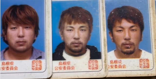 免許証の写真の変遷 /Ohishiさん（@tyatyamaru_jijimaru_warabi）提供