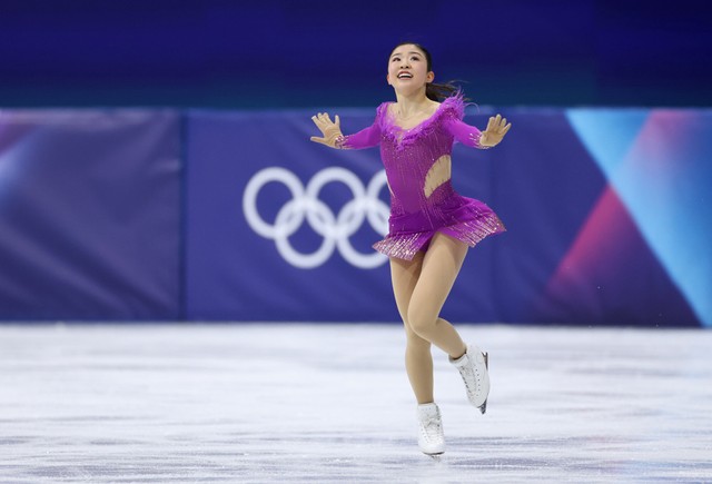 フィギュアスケート - 千葉百音、重圧はね返す滑りでSP4位 「自分を