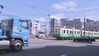 ことでん本町踏切　高松市