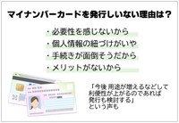 マイナンバーカードを作りたくない理由（提供画像）