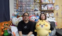 背面でインパクトを放つ、ちいかわのディスプレイ／投稿主さん提供
