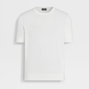 上質な素材使いが大人の品格を付与する、ゼニアのTシャツ。