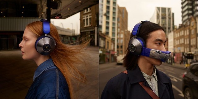 空気清浄機能のついたヘッドホン「ダイソンゾーン」=ダイソン提供