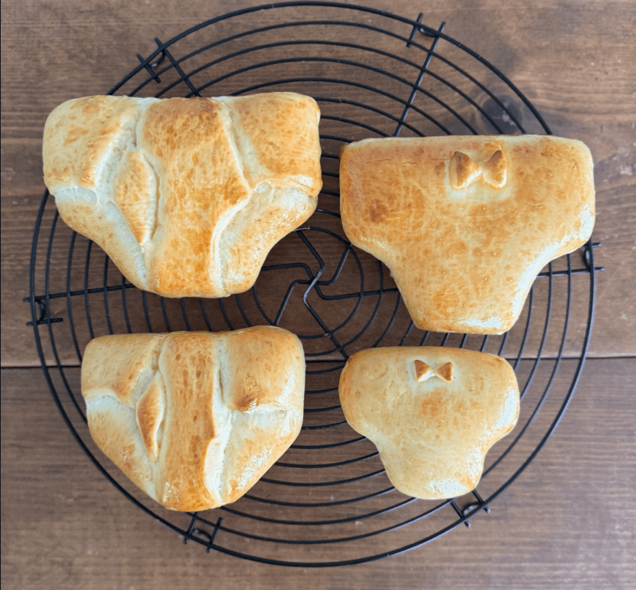 茶色に焼き上がりました（Ranさん提供）
