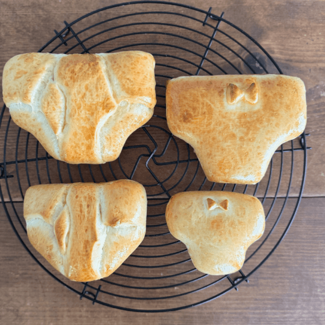 茶色に焼き上がりました（Ranさん提供）
