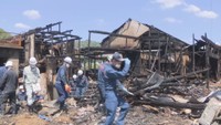 岡山市で住宅1軒と空き家2軒が全焼　消火活動でJR津山線に最大約110分の遅れ