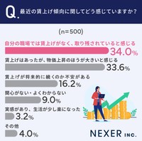 最近の賃上げ傾向どう感じている