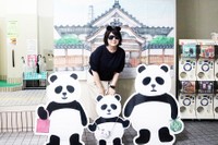フォトスポットは外せません！　番台で「パンダみみカチューシャ」と「パンダめサングラス」は無料で貸し出し