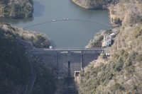 宮崎県が管理する沖田ダムの空撮写真／宮崎県河川課提供