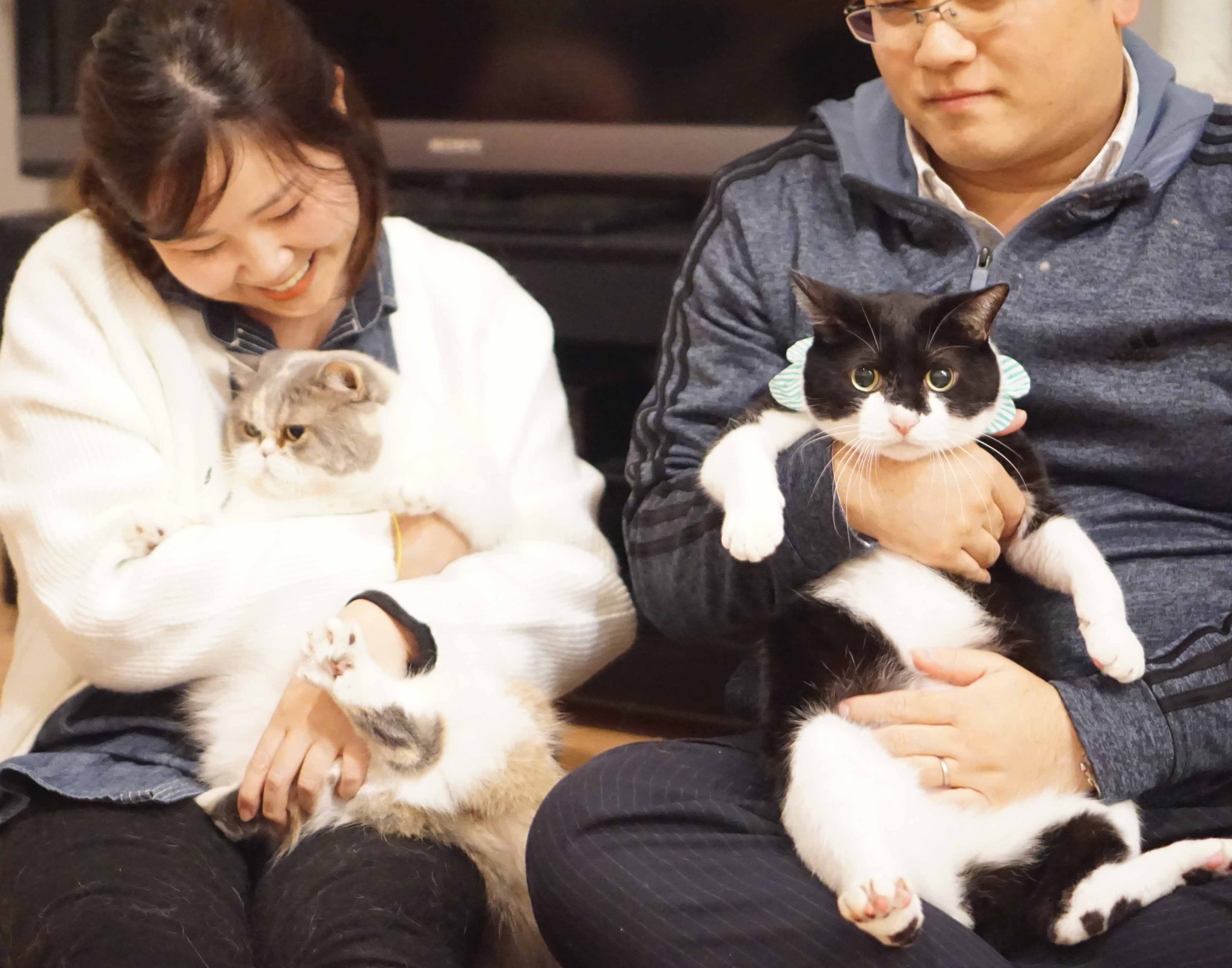 大盛さん夫妻とおこわ、岩海苔