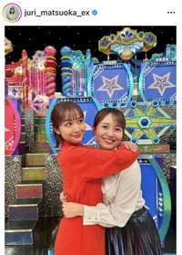 松岡朱里アナウンサーのインスタグラム＠juri_matsuoka_exより