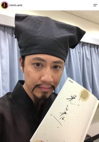 NHK大河ドラマ「光る君へ」に出演した俳優のリンリンさん（本人のインスタグラムから）